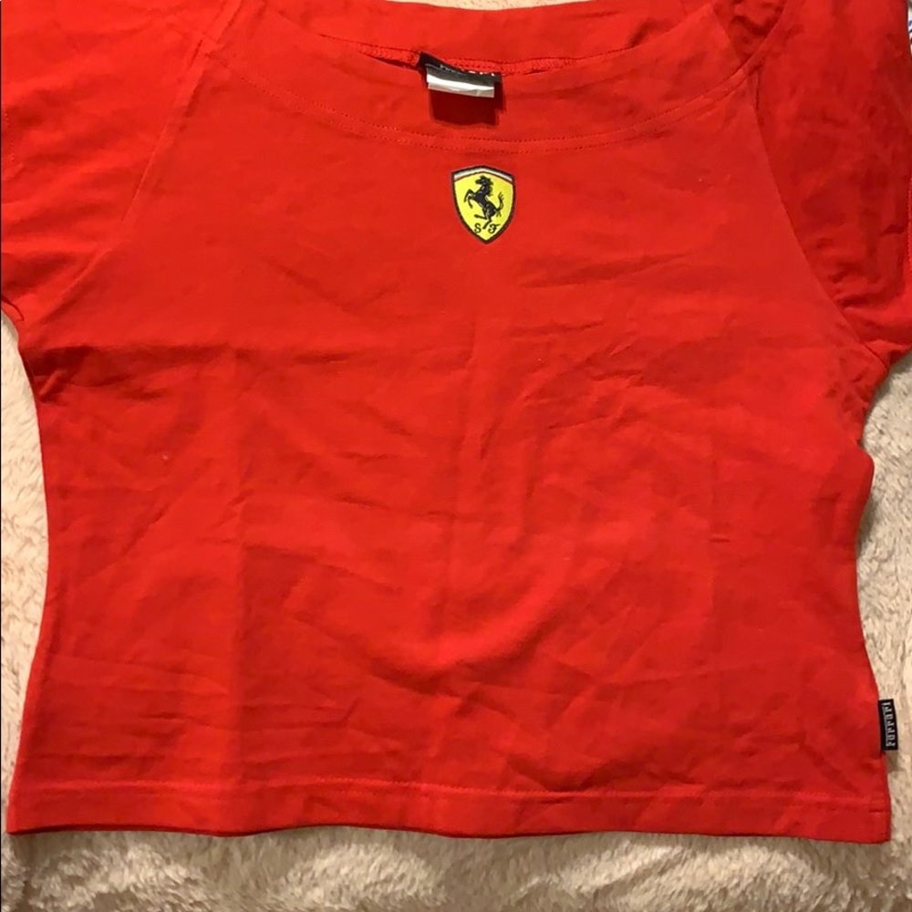 Original Ferrari Red Crop Top